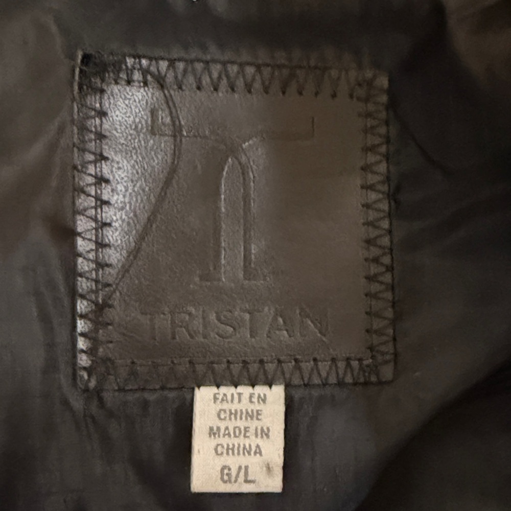 Tristan Black Military Field Jacket with Stand Collar, Large - Picture 6 of 10